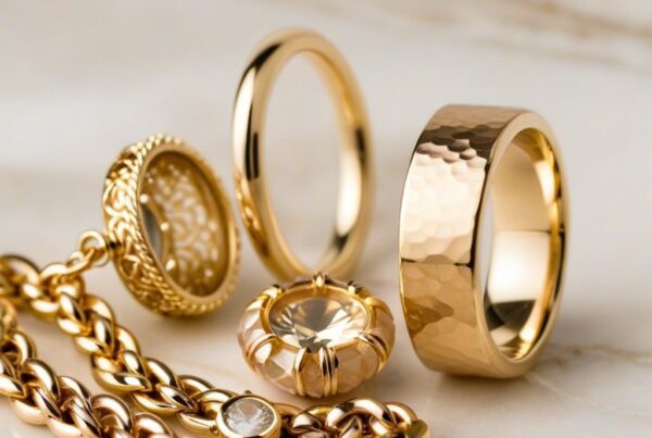 Criando Semijoias Elegantes com Diferentes Tons de Ouro