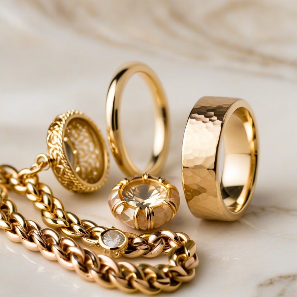 Criando Semijoias Elegantes com Diferentes Tons de Ouro